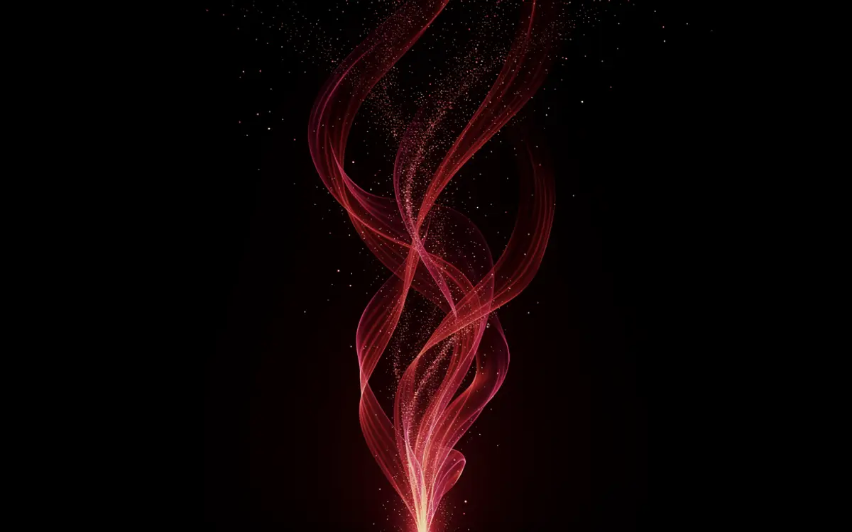 Estela de luz ascendente sobre fondo oscuro, que evoca el estreno de la nueva web